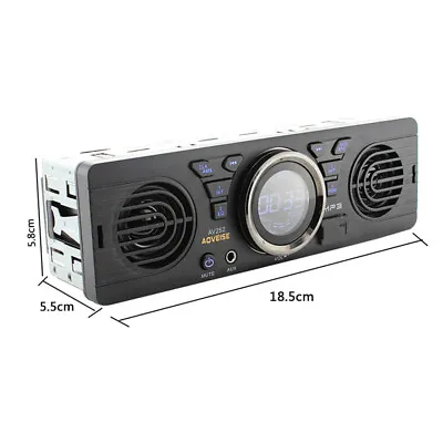 Car Radio MP3 Player Built-in 2 Speaker USB SD AUX Bluetooth FM Radio Receiver • $38.62