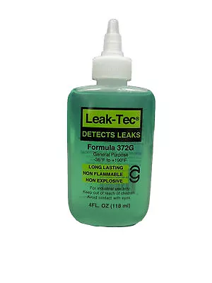 Leak-Tec 372G Liquid Leak Detector 4 OZ Squeeze Bottle BULK DISCOUNT • $7.99