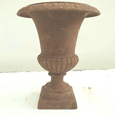 An Antique French Urn/jardiniere/planter In Cast Iron 1880 • $186.50