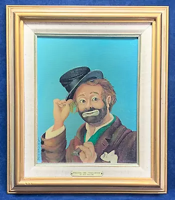 Red Skelton  FREDDIE THE FREELOADER  Oil On Canvas Lithograph 1873/5000 Signed • $393.74