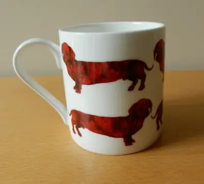 Lisa Bliss Red Dachshund/ Sausage Dog Mug Graduate Collection 275ml • £7.50