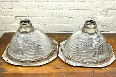 2 Vintage Holophane Shades Unusual KILLER LENS Display Lighting No Chips LQQK • $198