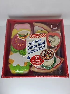 Melissa & Doug Felt Food Sandwich &Pizza Set (37 Pcs) New Sealed  • $34.95