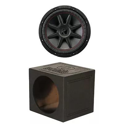 Kicker 12  800 Watt CompVR 4 Ohm DVC Car Subwoofer Q-Power QBomb 12  Sub Box • $245.99