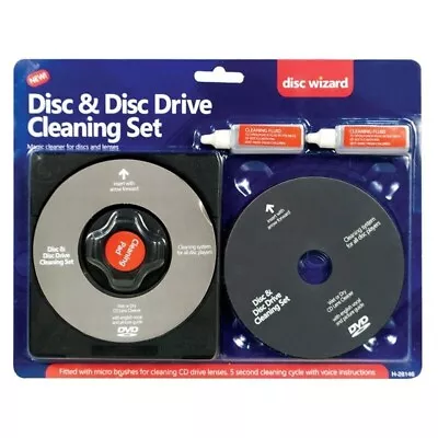 Laser Lens Cleaner Cleaning Kit For PS2 PS3 XBOX 360 BLU RAY DVD CD DISC PLAYER • £9.99