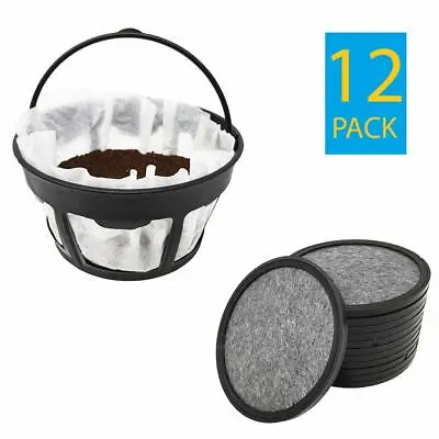 Replacement Mr. Coffee Charcoal Coffee Water Filters (12) + Paper Filter Holder • $9.99