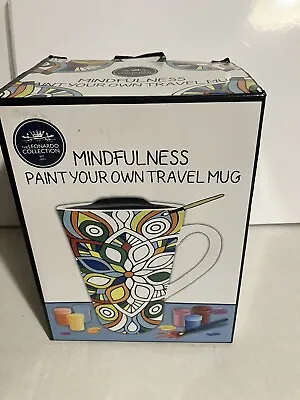Mindfulness Paint Your Own Travel Mug  The Leonardo Collection  Unused • £6.99