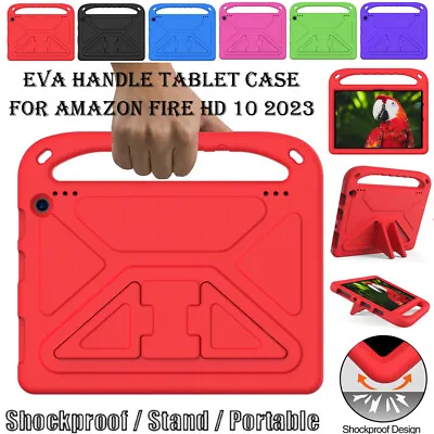 EVA Handle Case For Amazon Fire HD 10 2023 Tablet 10.1'' Shockproof Stand Cover • £12.88