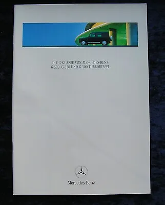 Mercedes G-Class G 500 G 320 G 300 Turbo Diesel Brochure 4.1998 • $13.82