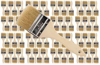 96Pk- 2 1/2 Inch Chip Paint Brushes For Paint StainsVarnishesGluesGesso • $49.99