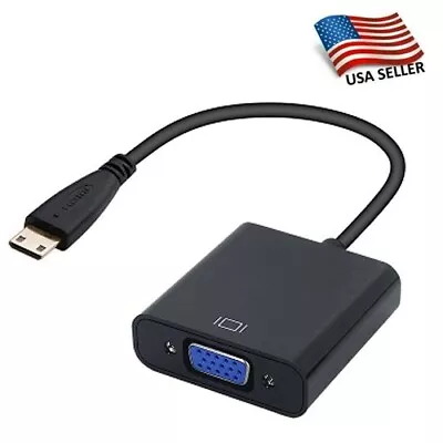 NEW Mini HDMI To VGA Cable (Male - Female) Video Converter Adapter Cable • $4.98