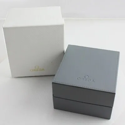 Genuine Omega Vintage Gray Presentation Watch Box-Inner/Outer Box W/Pillow 90's • $105