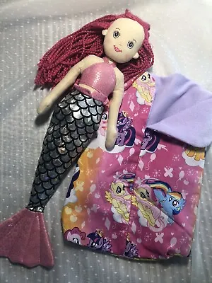 Lot Of 2 Ganz DOLL Shimmer Cove Mermaid 18” My Pony Fleece Sleeping Bag Handmade • $11.50