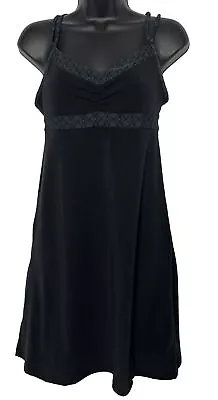 PrAna Women's XS Black Strappy Cotton Knit Built In Bra  Athleisure Dress • $9.88