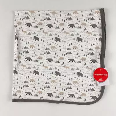 Magnetic Me Tiny Tundra Modal Swaddle Blanket Elephant Rhino Bear Print • $17.99