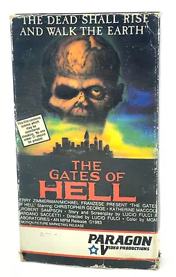 Vintage 1983 The Gates Of Hell VHS Video Tape Lucio Fulci Paragon Horror Movie • $29.99