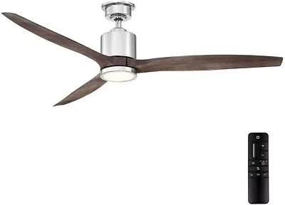 Home Decorators Collection YG749-PN Triplex 60” LED Polished Nickel Ceiling Fan • $138.50