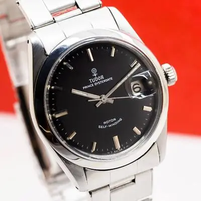 1966's TUDOR PRINCE OYSTERDATE 7996 STAINLESS STEEL AUTOMATIC MEN'S WATCH • $2150