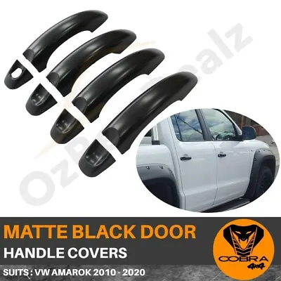 Matte Black Door Handle Covers  Fits Volkswagen Amarok 2010 - 2020 4WD  • $29