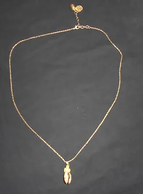 N.W.3 Hobbs Bee & Honey Pot Necklace With Half Penny Charm Gold Plated Vgc • £59.99