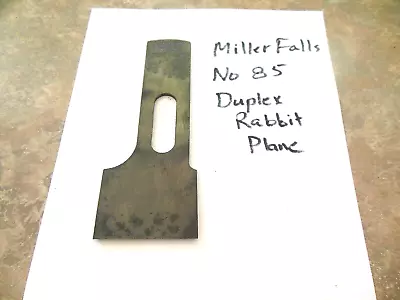 Exc. Miller Falls No. 85 Duplex Rabbit Plane PART- CUTTER  BLADE  IRON • $12.74