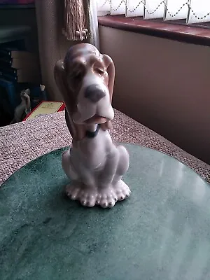 Nao Figurines Basset/ Blood Hound Pre Owned Excellent Condition No Chips Cracks • £12