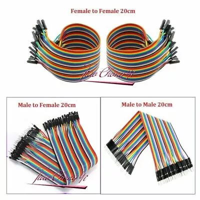 40Pin Connector Wire Male To Male / Female Jumper Cable For Arduino Breadboard • $2.22