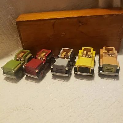 5 Vintage Handmade Wooden Cars With Lionel Tires.  • $14.99