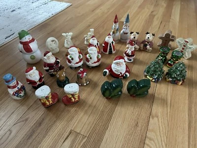 $35.99 • Buy Vintage Christmas Salt And Pepper Shakers Lot