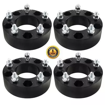 4pc 2 ( 50mm) 5x135mm To 5x135 Black 12x1.5 Wheel Spacers For Ford F100 Lincoln • $85.99