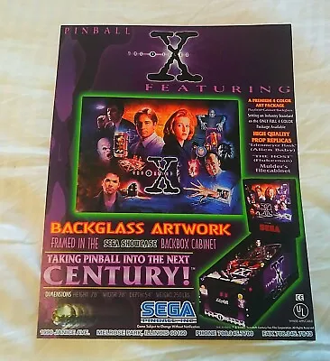 The X FILES Sega 1997 Original Pinball Flyer NOS Nice! • $8