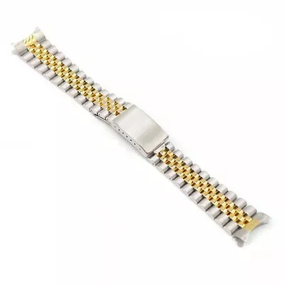 20mm Middle Gold Screw Links Watch Band VINTAGE Jubilee Bracelet For Datejust • $21.65