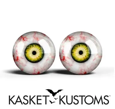 Exorcist Glass Eyes -PIXEL FREE- Monster Creature Taxidermy Doll Eyeballs 2pc • $15.99