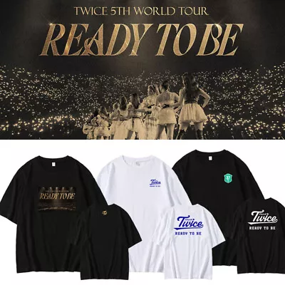 Kpop TWICE Member READY TO BE Concert T-SHIRT 2023 Tshirt Unisex Cotton TEE • $19.99