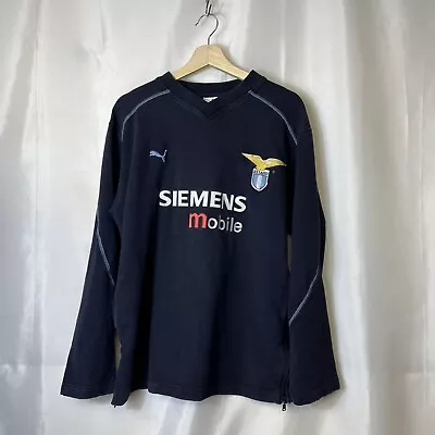 Vintage Puma SS Lazio 2002-03 Football Sweatshirt Size Large • £80