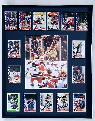 1980 Miracle On Ice USA Hockey Team Signed Framed 16x20 Photo Display 18 Sigs • $699.99