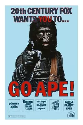 Go Ape Poster #01 24 X36  Planet Of The Apes Films • $24.95