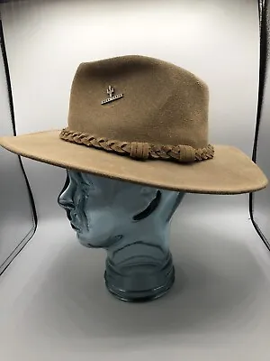 Minnetonka Distressed Outback Hat Tan Medium • $22