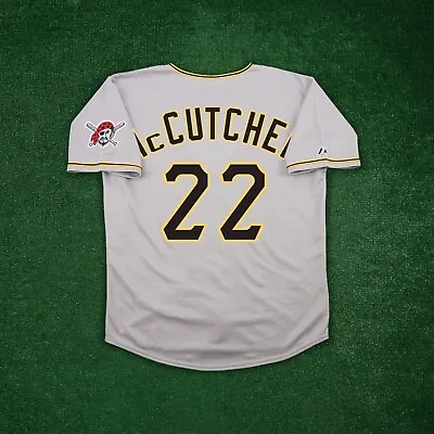 Andrew McCutchen Pittsburgh Pirates Men's Grey Road Jersey W/ Team Patch • $129.99