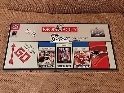 New England Patriots Monopoly Collector's Edition - 2003 Game - Tom Brady • $44.99