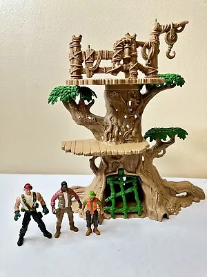 Dino Valley T-Rex Dinosaur Action Figure Treehouse 2008 Diorama Plus 3 Figures • $29.99