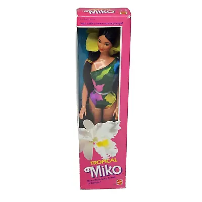 Vintage 1985 Tropical Miko Barbie Doll Mattel # 2056 New In Original Box • $79