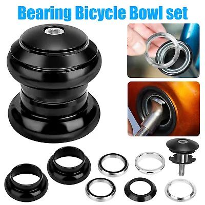 34mm 1-1/8  Threadless Ball External Bearing Headset For 28.6mm Fork MTB Bicycle • $12.48