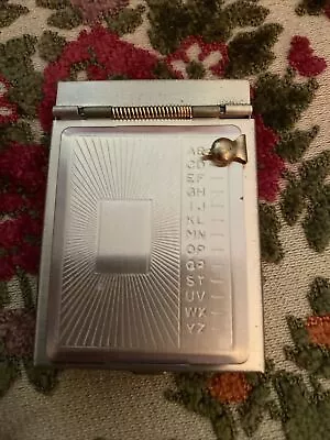 Vintage Metal POP UP ADDRESS Book Purse Size Circa • $9