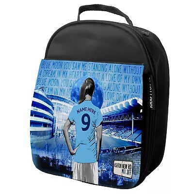 Personalised Womens Football Lunch Bag Manchester Girls School Lunch Box WF82 • £15.95