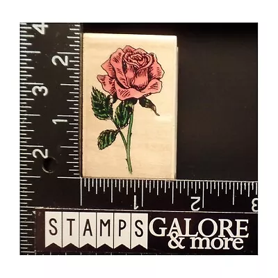 Stamp Affair Rubber Stamps L1293 Long Stemmed Single Rose Love Flowers #t53 • $4.99