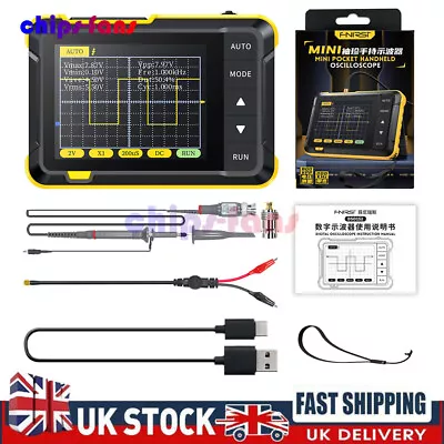 FNIRSI DSO152 Handheld Small Oscilloscope Type-C Portable Digital Oscilloscope • £34.99