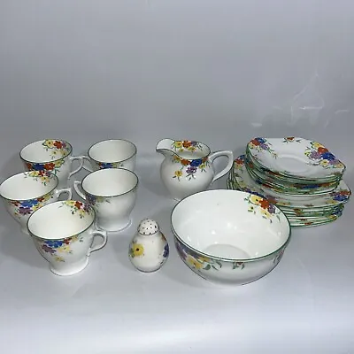 20 Piece Collingwood Bone China 5 X Cups 6 X Saucers 6 X Plates Bowl Milk • £30