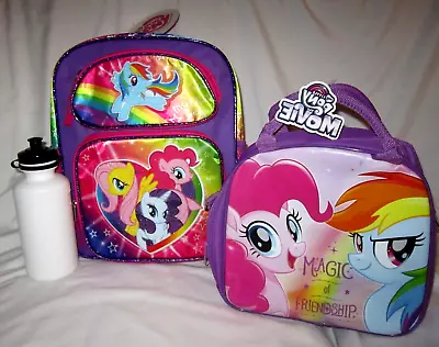 Unisex My Little Pony 12 Multi-clr Backpack&9.5  Insulated Lunchbox-brand New! • $99.99