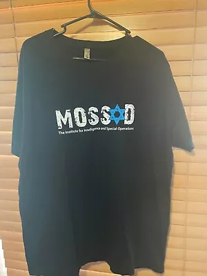 Mossad Black T-shirt The Institute For Intelligence & Special Operations Sz XL • $14